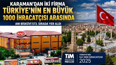 Türkiye'nin En Büyük İhracatçıları Listesinde Karaman'dan İki Firma Yer Aldı - Ekonomi Haberleri