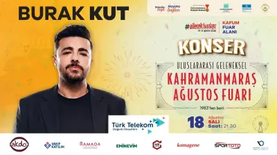 Burak Kut, Kahramanmaraşlı Hayranlarıyla Ağustos Fuarı'nda Buluşuyor