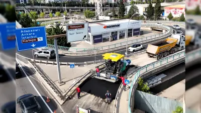 Kocaeli 15 Temmuz Köprülü Kavşağı'nda Üstyapı Yenilemesiyle Sürüş Konforu Yükseltildi