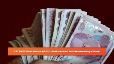 250 Bin TL Kredi Geri Ödemelerinde Bankalar Arası Büyük Fark Ortaya Çıktı