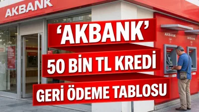 Akbank Kredileri 3 Ay Erteliyor: İşte 50 Bin TL İçin Geri Ödeme Tablosu - Ekonomi Haberleri