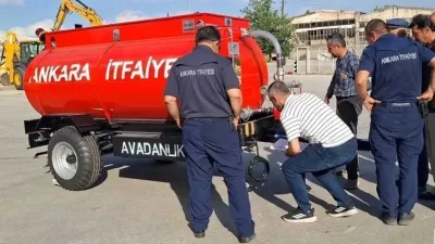 Ankara Büyükşehir Belediyesinden Beypazarı'nda Yangınlara Karşı 59 Mahalleye Su Tankı Desteği - Gündem Haberleri