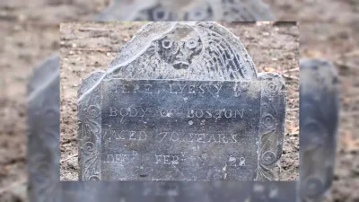 Özgür siyahın mezar taşı boston'da bulundu: amerika'daki en eski örneklerden